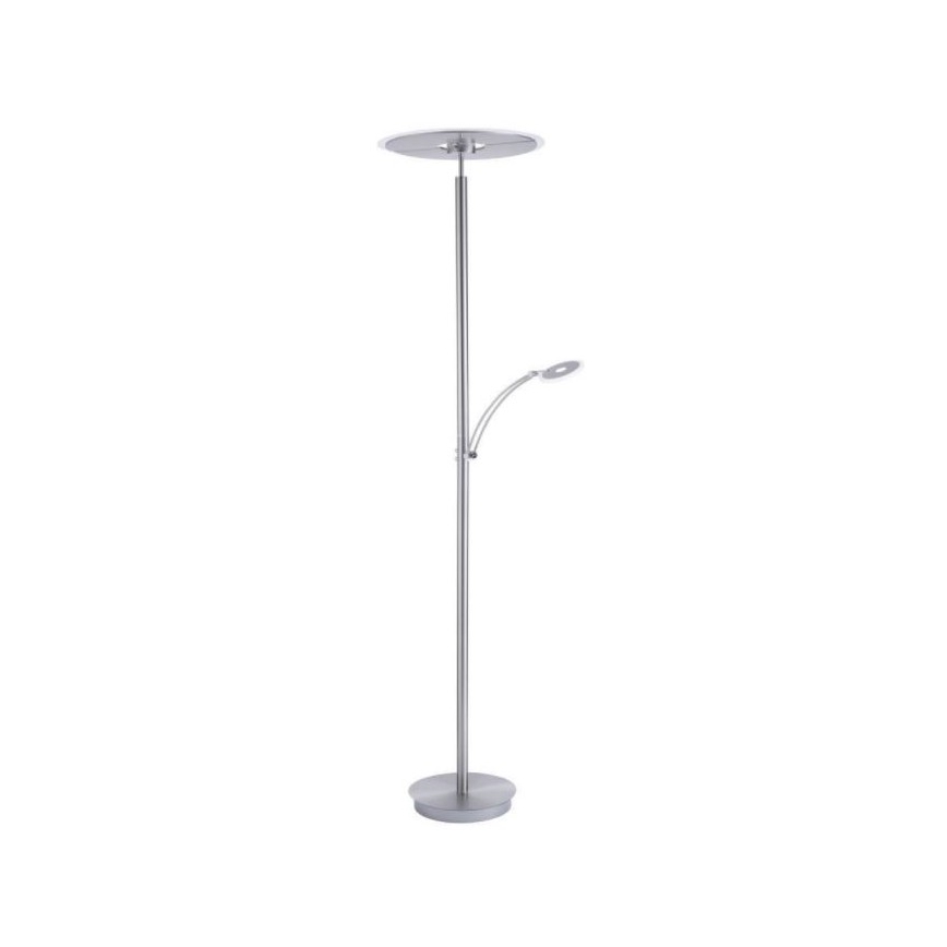 Paul Neuhaus 673-55 - LED prigušiva podna lampa ARTUR 2xLED/21W/230V+LED/6W sjajni hrom