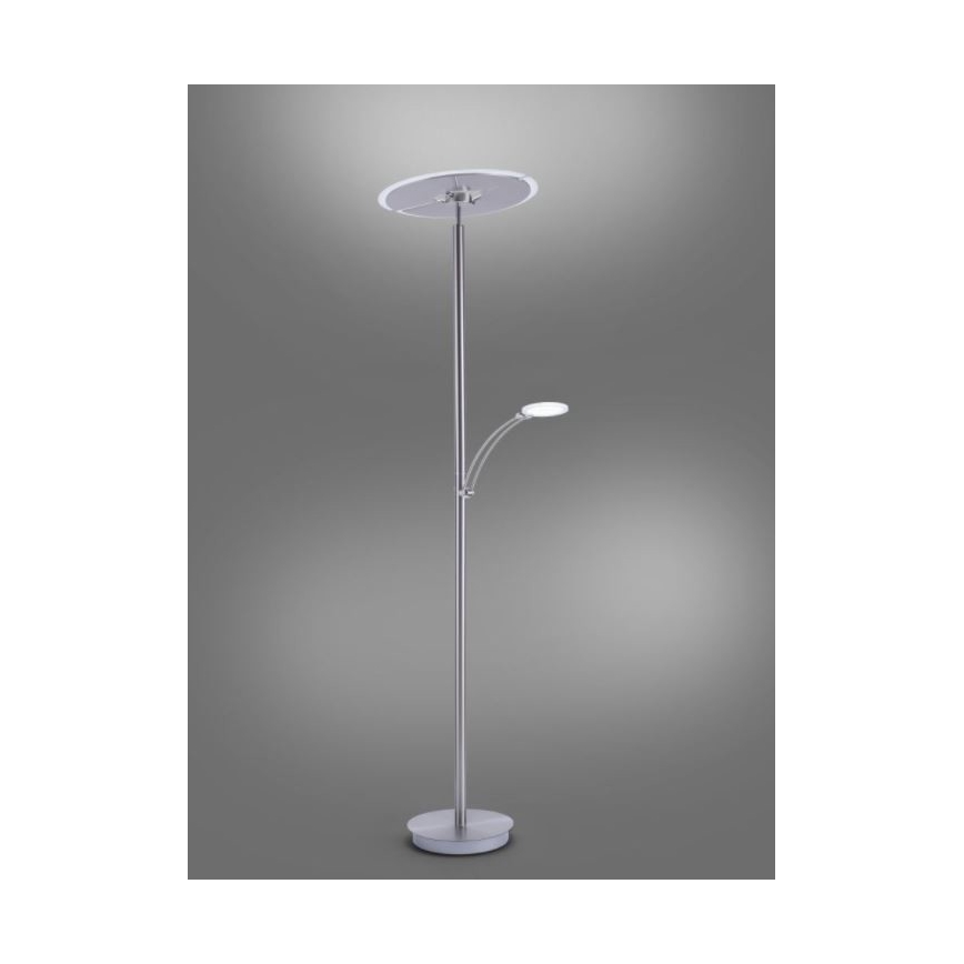 Paul Neuhaus 673-55 - LED prigušiva podna lampa ARTUR 2xLED/21W/230V+LED/6W sjajni hrom