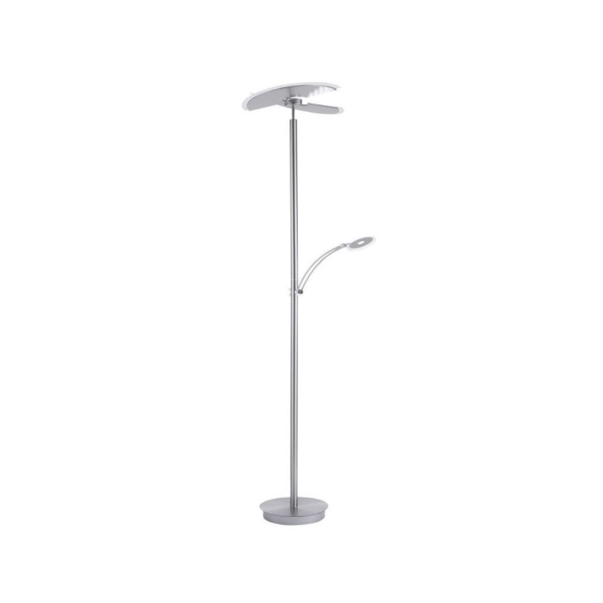 Paul Neuhaus 673-55 - LED prigušiva podna lampa ARTUR 2xLED/21W/230V+LED/6W sjajni hrom