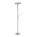 Paul Neuhaus 673-55 - LED prigušiva podna lampa ARTUR 2xLED/21W/230V+LED/6W sjajni hrom