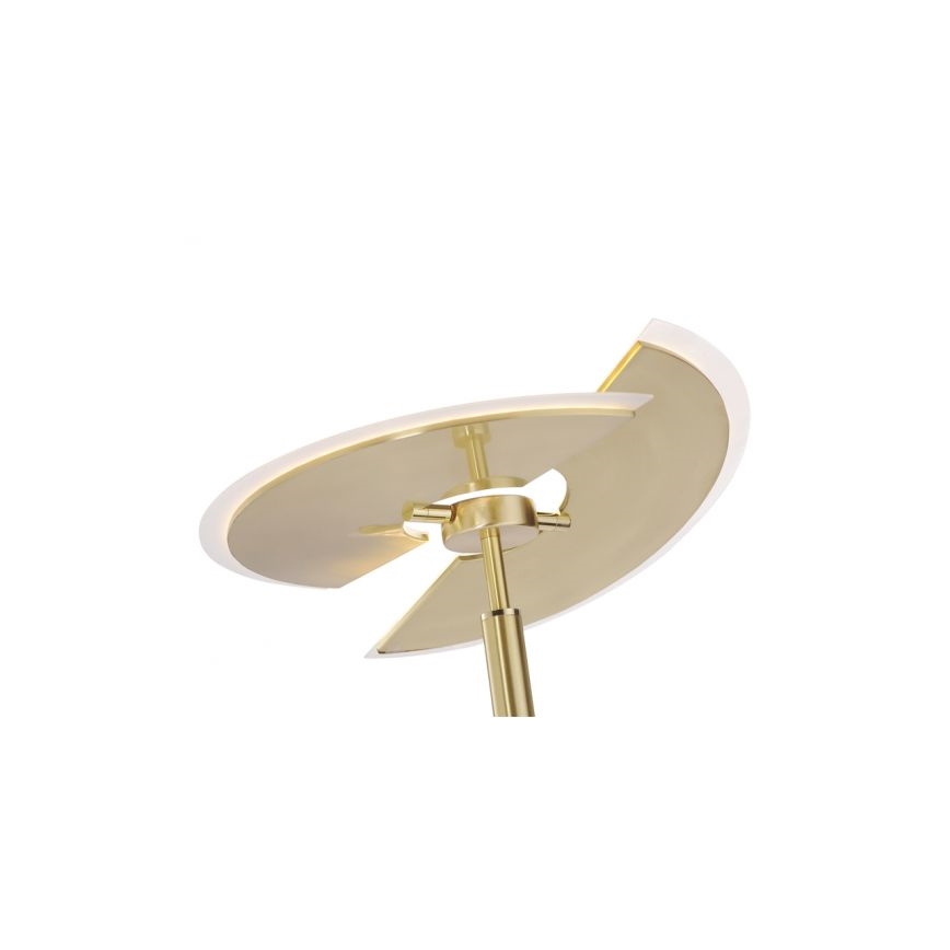 Paul Neuhaus 673-60 - LED prigušiva podna lampa ARTUR 2xLED/21W/230V+LED/6W zlatna