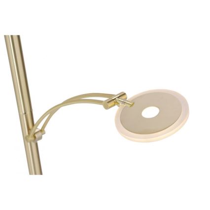 Paul Neuhaus 673-60 - LED prigušiva podna lampa ARTUR 2xLED/21W/230V+LED/6W zlatna