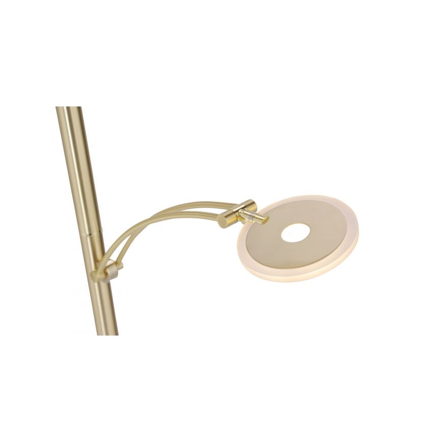 Paul Neuhaus 673-60 - LED prigušiva podna lampa ARTUR 2xLED/21W/230V+LED/6W zlatna