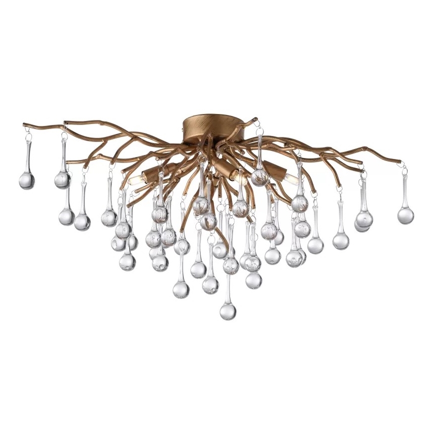 Paul Neuhaus 8090-11 - Plafonski luster ICICLE 4xG9/40W/230V 30x60 cm mesing