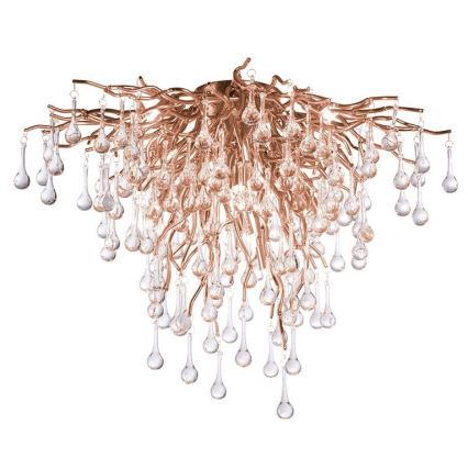 Paul Neuhaus 8091-11 - Plafonski luster ICICLE 9xG9/40W/230V prečnik 50 cm mesing