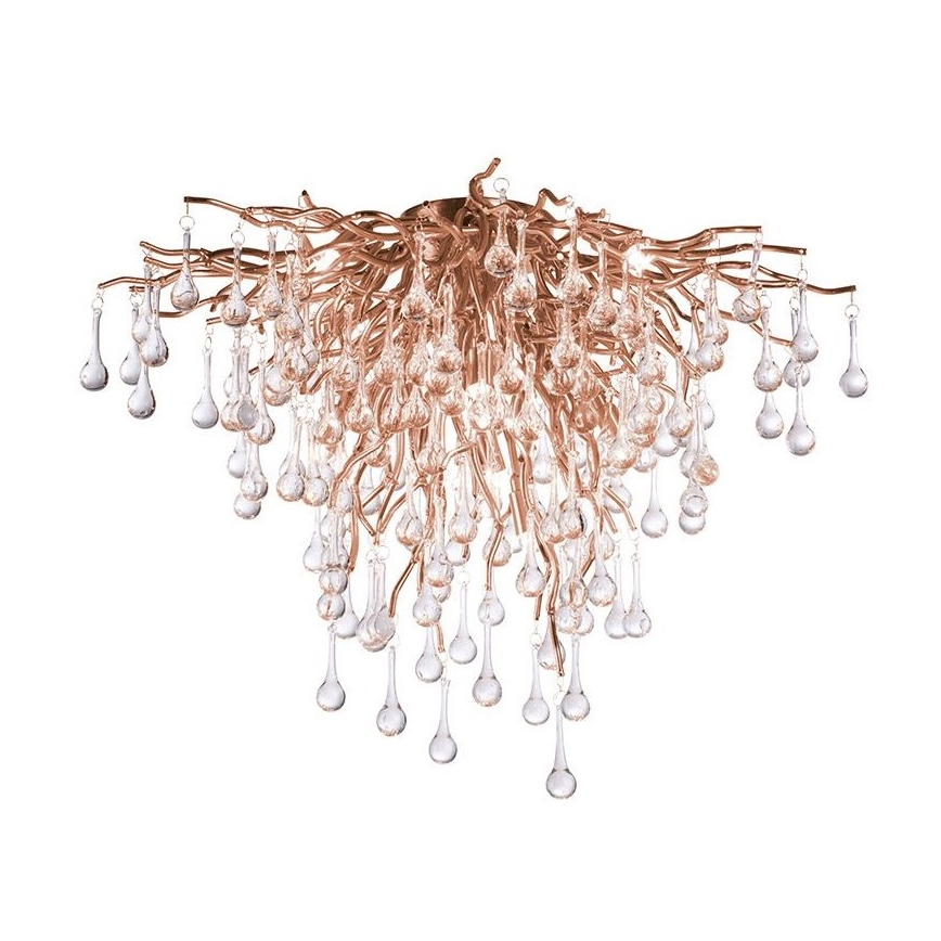 Paul Neuhaus 8091-11 - Plafonski luster ICICLE 9xG9/40W/230V prečnik 50 cm mesing