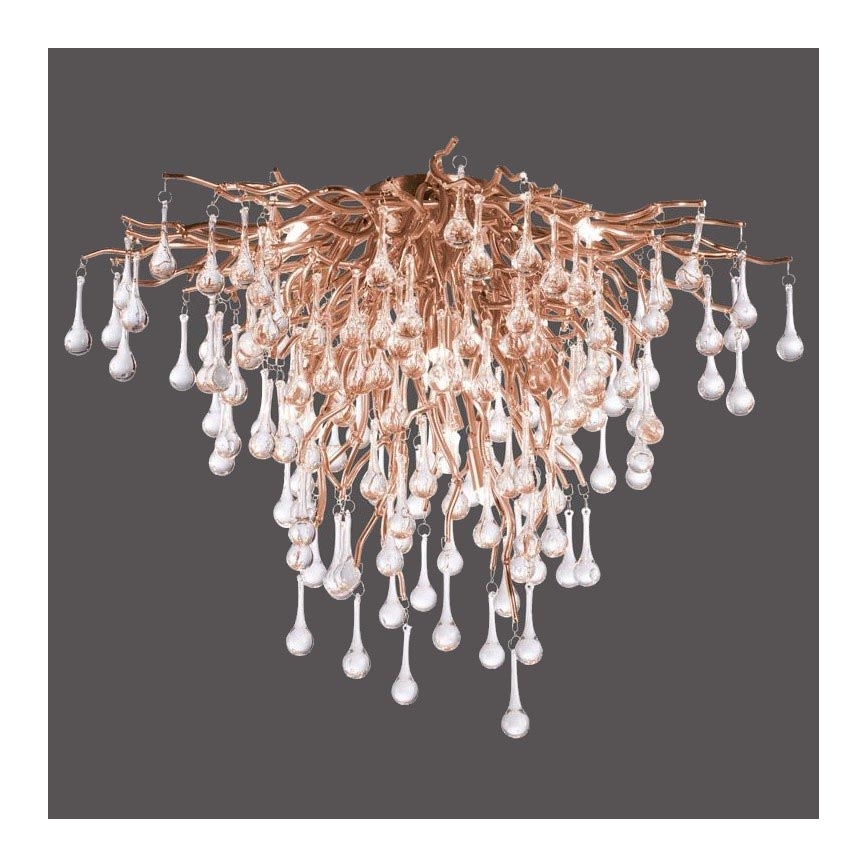 Paul Neuhaus 8091-11 - Plafonski luster ICICLE 9xG9/40W/230V prečnik 50 cm mesing