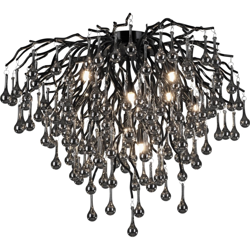 Paul Neuhaus 8091-18 - Plafonski luster ICICLE 9xG9/40W/230V, prečnik 50 cm, crne boje
