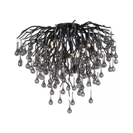 Paul Neuhaus 8091-18 - Plafonski luster ICICLE 9xG9/40W/230V, prečnik 50 cm, crne boje
