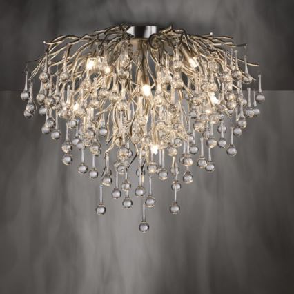 Paul Neuhaus 8091-55 - Plafonski luster ICICLE 9xG9/40W/230V prečnik 50 cm sjajni hrom