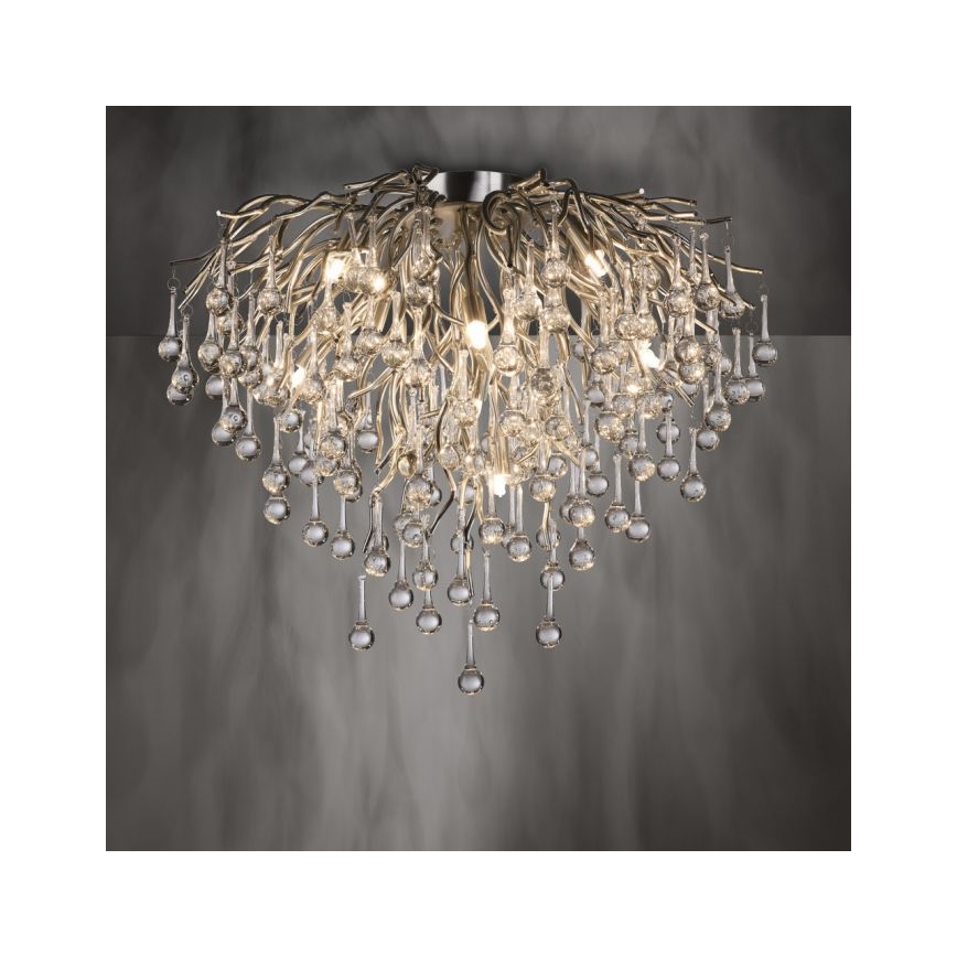 Paul Neuhaus 8091-55 - Plafonski luster ICICLE 9xG9/40W/230V prečnik 50 cm sjajni hrom