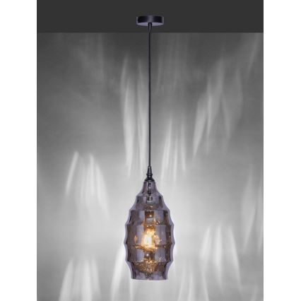 Paul Neuhaus 8267-25 - Luster na sajli SCARLETT 1xE27/60W/230V prečnik 19 cm crna