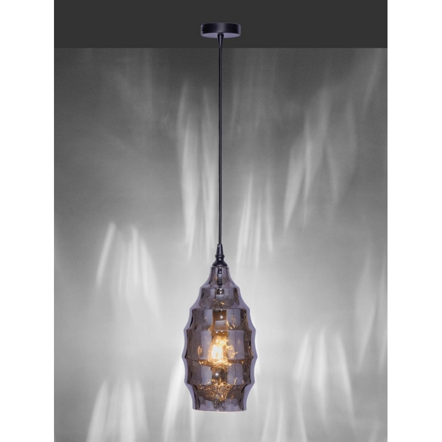 Paul Neuhaus 8267-25 - Luster na sajli SCARLETT 1xE27/60W/230V prečnik 19 cm crna
