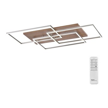 Paul Neuhaus 8330-79 - LED prigušiva plafonski luster PALMA 3xLED/12W/230V borovina + daljinski upravljač