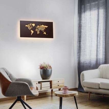 Paul Neuhaus 9056-48 - LED zidna dekorativna lampa MAP LED/25W/230V 3000K