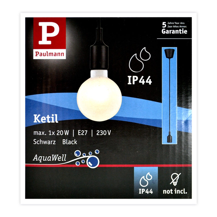 Paulmann 50346 - Napajni kabl NEORDIC 1xE27/20W/230V IP44