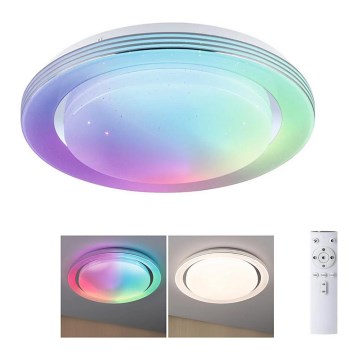 Paulmann 70547 - LED RGBW/38,5W prigušiva stropna svetiljka RAINBOW 230V 3000-6500K + daljinski upravljač