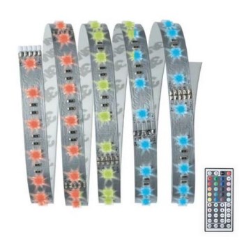 Paulmann 70587 - LED RGB/20W prigušiva traka MAXLED 1,5m 230V + daljinski upravljač