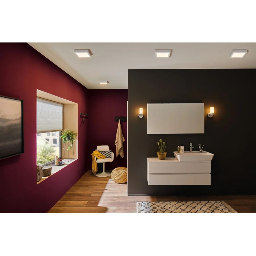Paulmann 70645 - LED/12,5W Plafonsko svetlo LUNAR 230V 22,5x22,5 cm belo