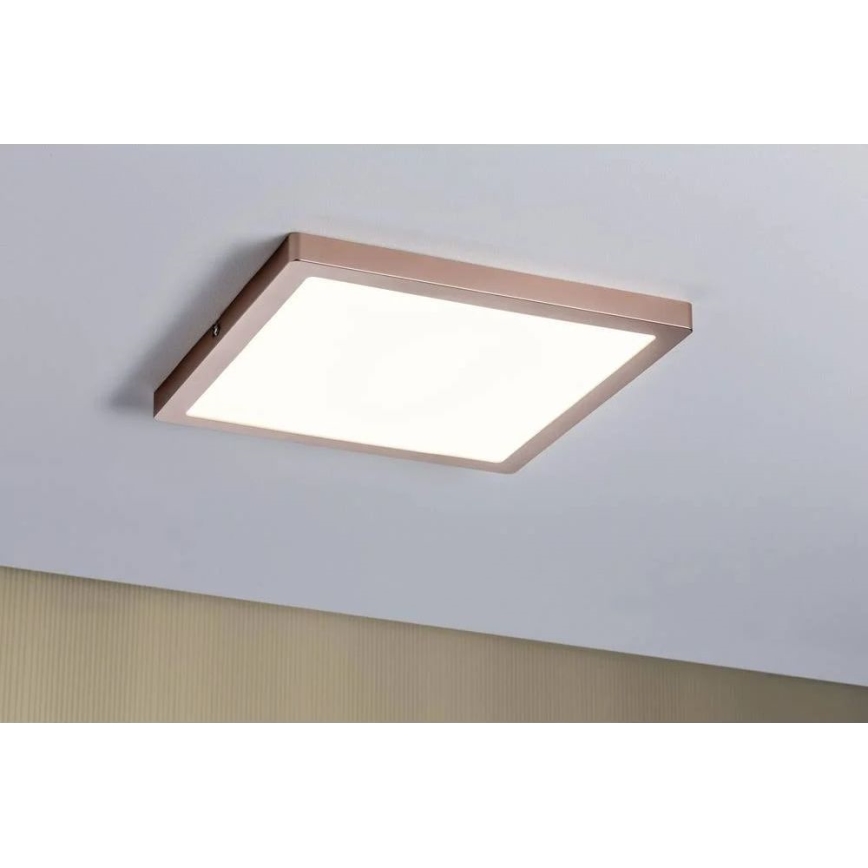 Paulmann 70873 - LED/24W prigušiva panel ATRIA 230V 2700K 30x30 cm u boji roze zlata