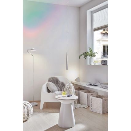 Paulmann 70920 - LED/7,5W prigušiva podna lampa RAMOS 230V bela/sjajni hrom