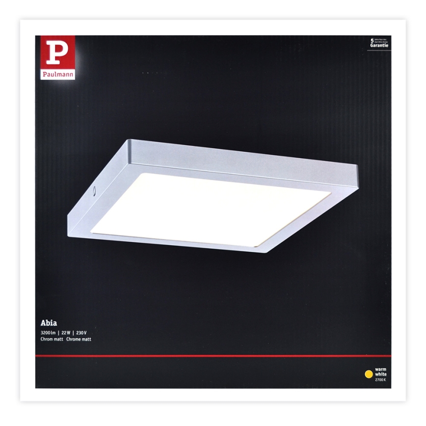 Paulmann 70982 - LED/22W Plafonsko svetlo ABIA 230V