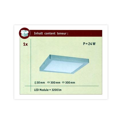 Paulmann 70982 - LED/22W Plafonsko svetlo ABIA 230V