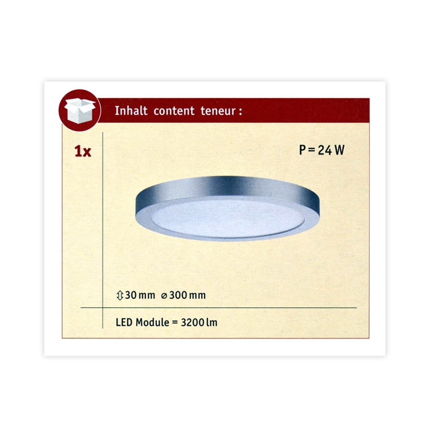 Paulmann 70983 - LED/22W Stropna svetiljka ABIA 230V