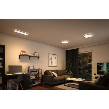 Paulmann 70999 - LED/22W prigušiva panel ATRIA 230V 3000K preč. 42 cm crna