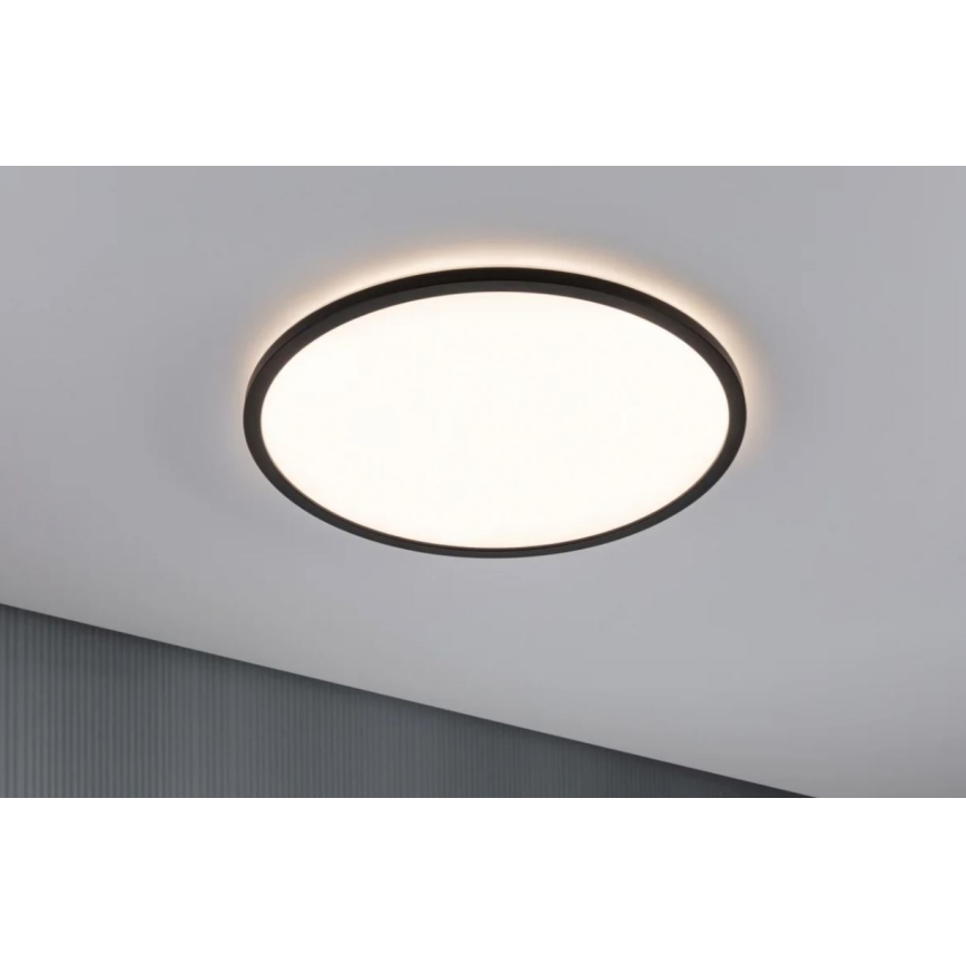 Paulmann 70999 - LED/22W prigušiva panel ATRIA 230V 3000K preč. 42 cm crna