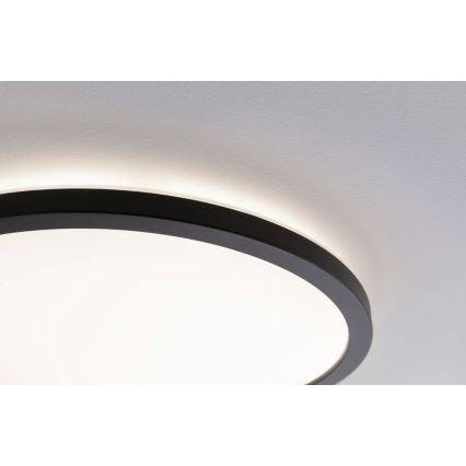 Paulmann 70999 - LED/22W prigušiva panel ATRIA 230V 3000K preč. 42 cm crna