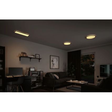 Paulmann 71002 - LED/22W prigušiva panel ATRIA 230V 3000K 42x42 cm crna
