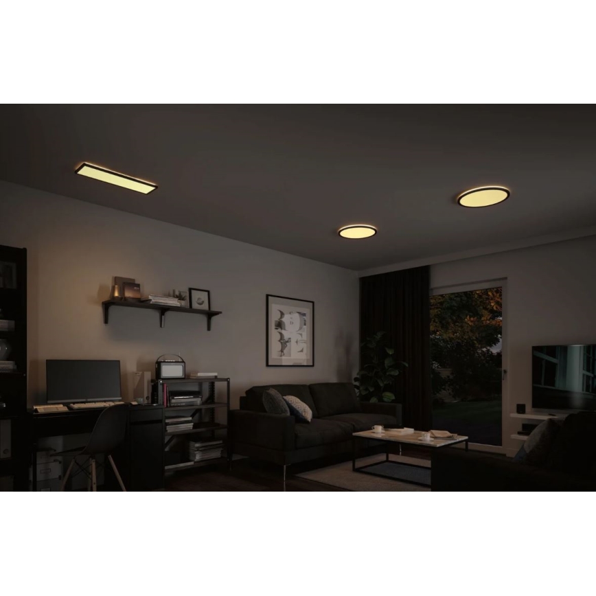 Paulmann 71002 - LED/22W prigušiva panel ATRIA 230V 3000K 42x42 cm crna