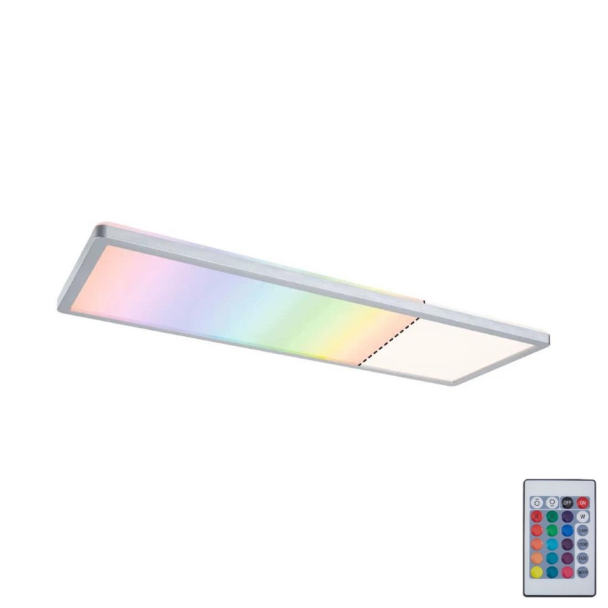 Paulmann 71020 - LED panel ATRIA 20W RGBW, prigušiva, 230V, 4000K, 20x58 cm + daljinski upravljač