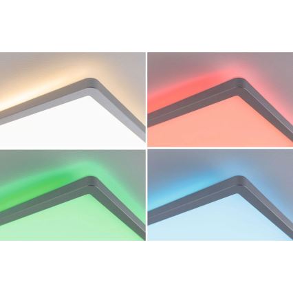 Paulmann 71020 - LED panel ATRIA 20W RGBW, prigušiva, 230V, 4000K, 20x58 cm + daljinski upravljač