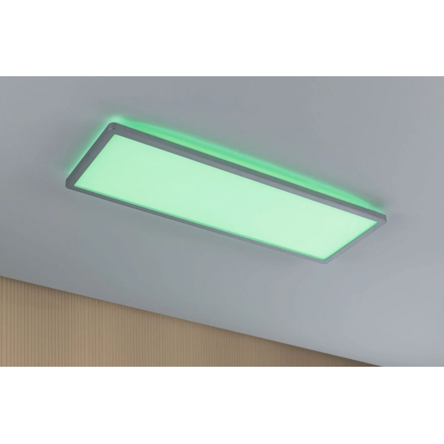 Paulmann 71020 - LED panel ATRIA 20W RGBW, prigušiva, 230V, 4000K, 20x58 cm + daljinski upravljač