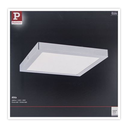 Paulmann 71024 - LED/22W Plafonsko svetlo ABIA 230V mat hrom