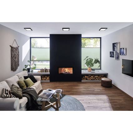 Paulmann 71026 - LED/22W plafonska svetiljka ABIA 230V crna