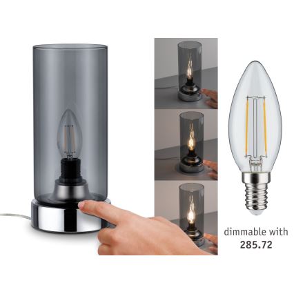Paulmann 77056 - 1xE14/40W Dodirna stona lampa PINJA 230V