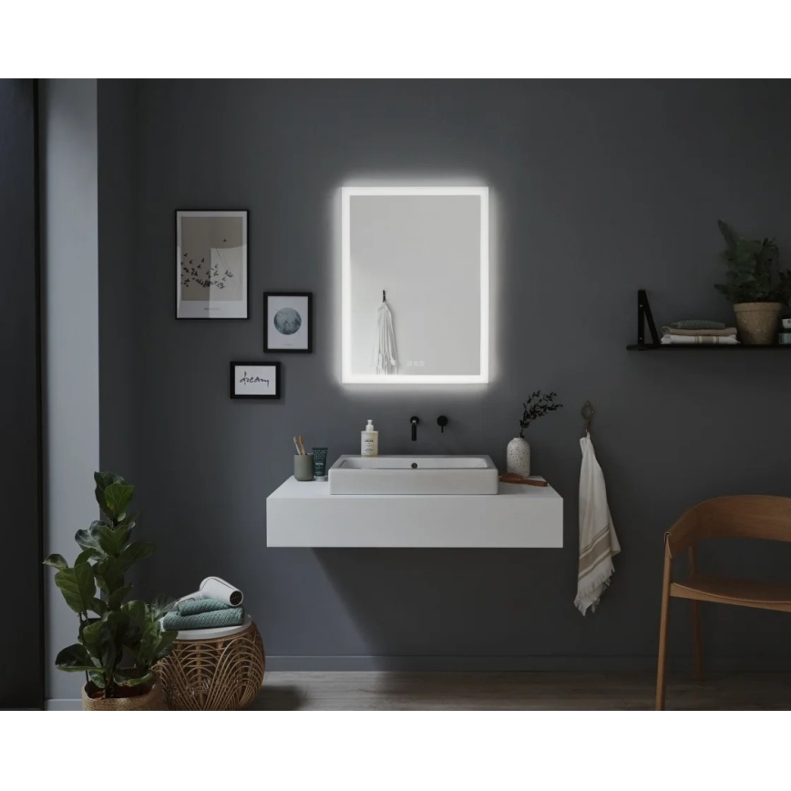 Paulmann 78951 - LED/22W IP44 prigušiva kupatilsko ogrevano ogledalo sa pozadinskim osvetljenjem 230V