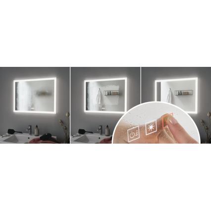 Paulmann 78951 - LED/22W IP44 prigušiva kupatilsko ogrevano ogledalo sa pozadinskim osvetljenjem 230V