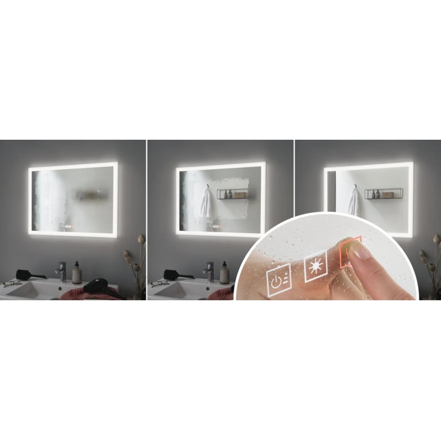 Paulmann 78951 - LED/22W IP44 prigušiva kupatilsko ogrevano ogledalo sa pozadinskim osvetljenjem 230V