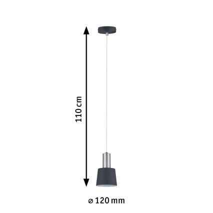 Paulmann 79691 - 1xE14/20W Viseći luster na sajli NEORDIC HALDAR 230V