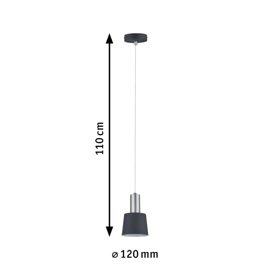 Paulmann 79691 - 1xE14/20W Viseći luster na sajli NEORDIC HALDAR 230V