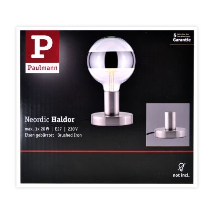 Paulmann 79759 - Stona lampa HALDOR 1xE27/20W/230V