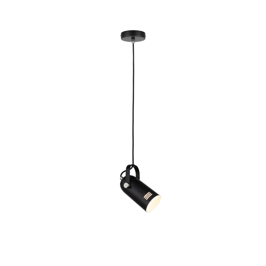 Paulmann 79766 - 1xE27/15W Luster na sajli LAVEA 230V crna