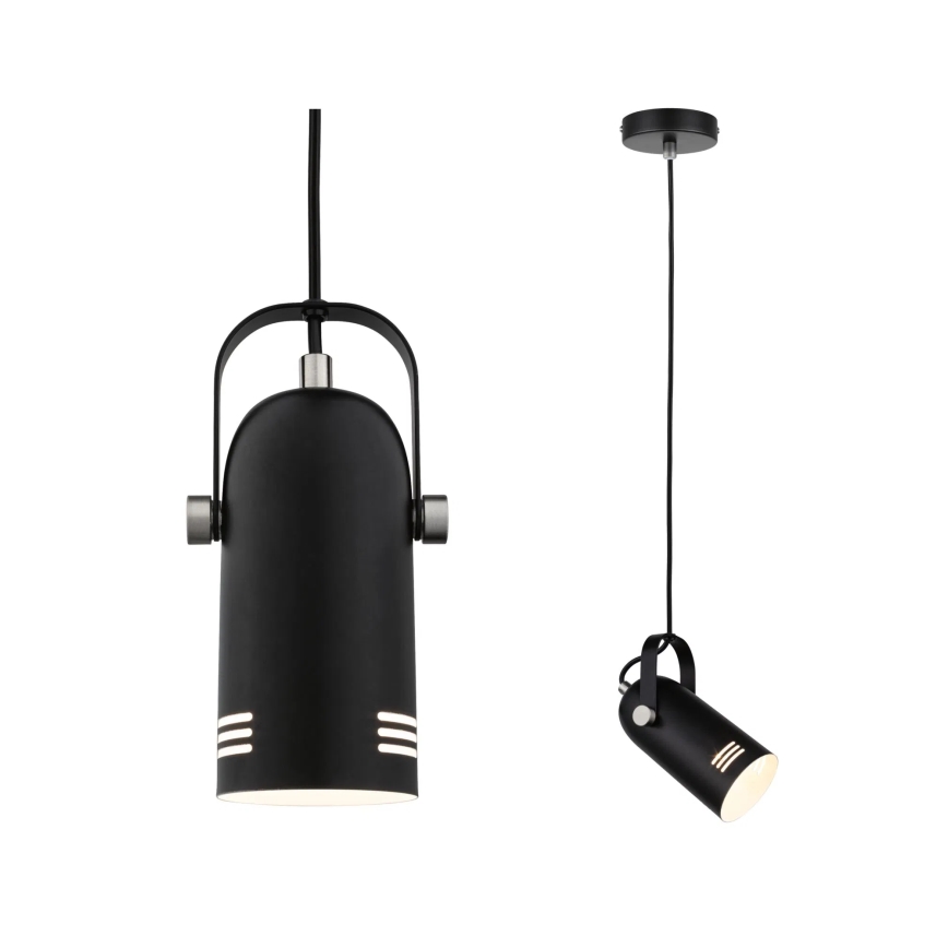 Paulmann 79766 - LED RGBW 1xE27/15W viseća lampa na sajli LAVEA 230V crna