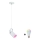 Paulmann 79767 - LED RGBW 1xE27/9W visilica na sajli LAVEA 230V bela
