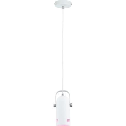 Paulmann 79767 - LED RGBW 1xE27/9W visilica na sajli LAVEA 230V bela