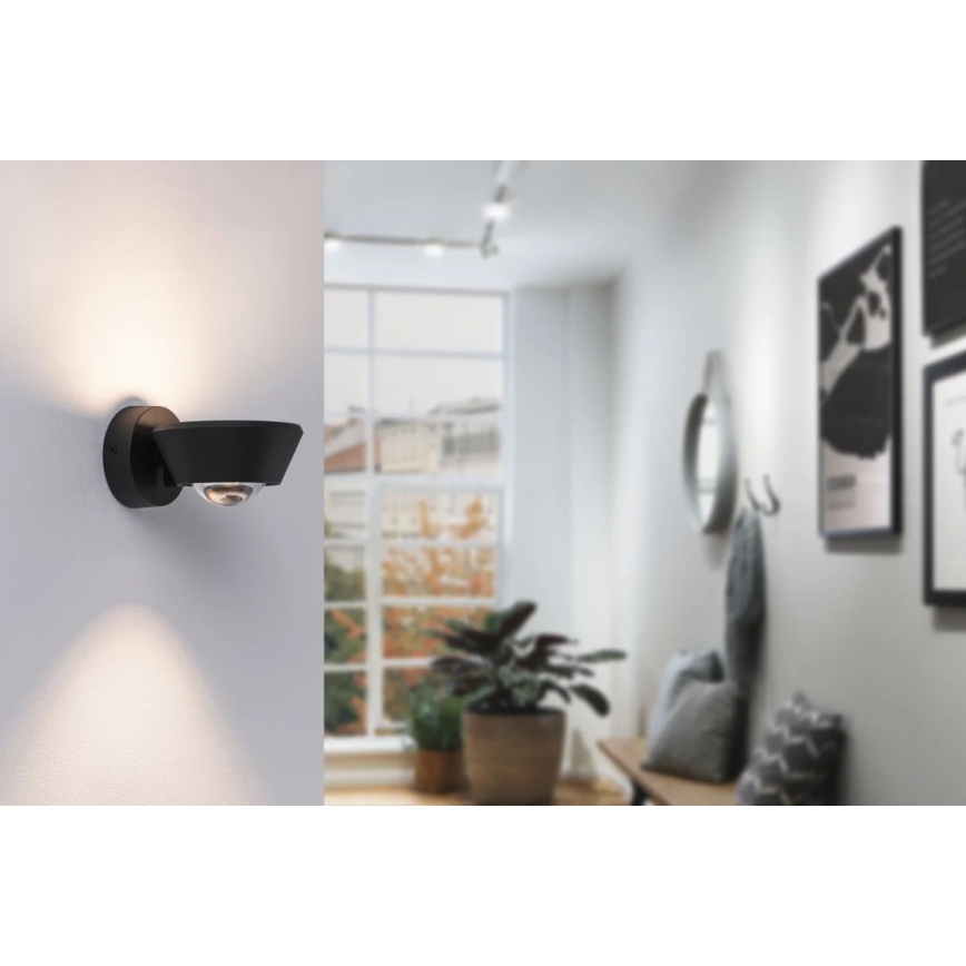 Paulmann 79769 - LED/9W IP44 prigušiva zidna svetiljka SABIK 230V